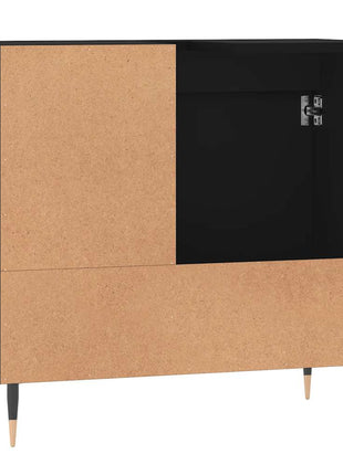 Badkamerkast 65x33x60 cm bewerkt hout zwart