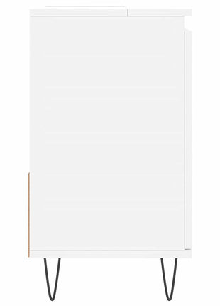 Badkamerkast 65x33x60 cm bewerkt hout wit