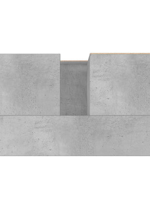 Badkamerkast 65X33X60 Cm Bewerkt Hout Betongrijs