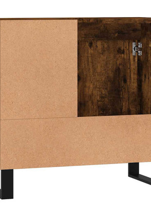 Badkamerkast 65X33X60 Cm Bewerkt Hout Kleurig Gerookt Eiken