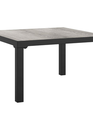 5-Delige Loungeset Poly Rattan Zwart En Grijs