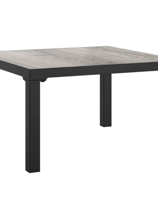 5-Delige Loungeset Poly Rattan Zwart En Grijs
