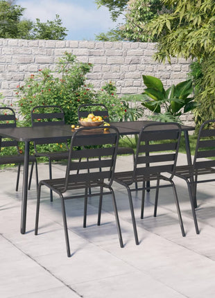 11-Delige Tuinset Staal Antracietkleurig