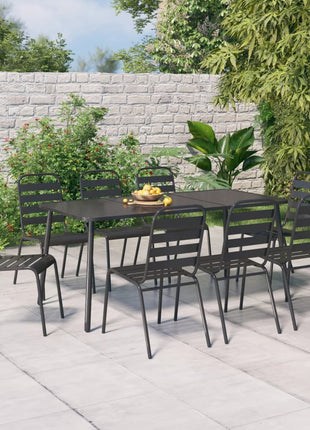 11-Delige Tuinset Staal Antracietkleurig