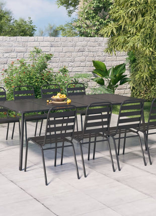 11-Delige Tuinset Staal Antracietkleurig