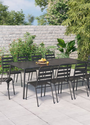 11-Delige Tuinset Staal Antracietkleurig