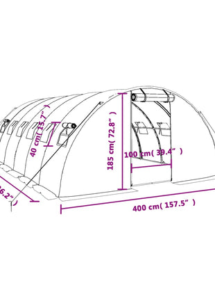 Tuinkas Met Stalen Frame 24 M²
