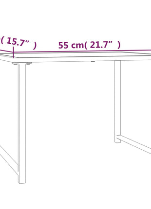Tuintafel 55X40X37 Cm Staal Antracietkleurig