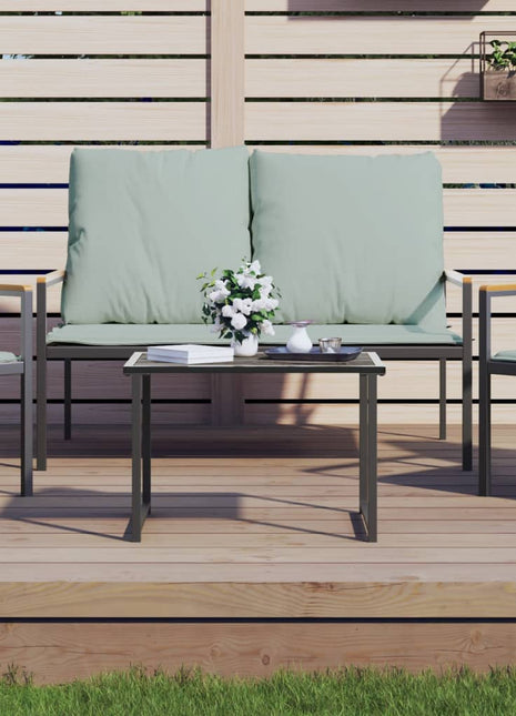 Tuintafel 55X40X37 Cm Staal Antracietkleurig