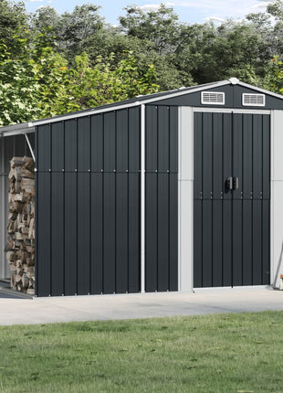 Tuinschuur 277X93X179 Cm Gegalvaniseerd Staal