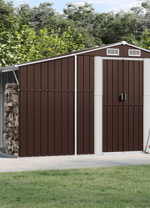 Tuinschuur 277X93X179 Cm Gegalvaniseerd Staal