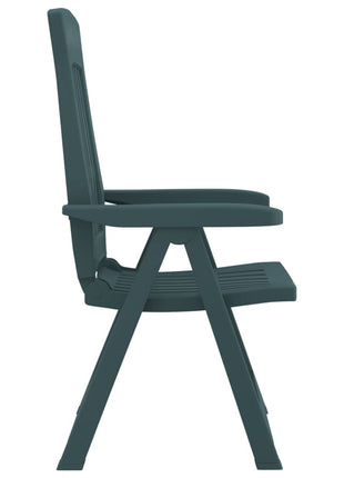Tuinstoelen 2 st verstelbaar PP groen