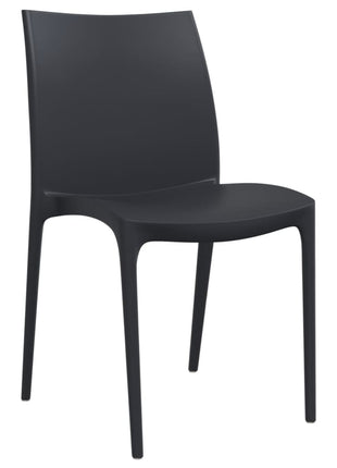Tuinstoelen 2 st 50x46x80 cm polypropeen antracietkleurig