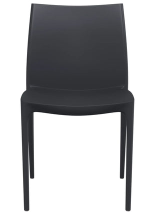 Tuinstoelen 2 st 50x46x80 cm polypropeen antracietkleurig