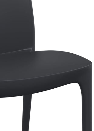 Tuinstoelen 2 st 50x46x80 cm polypropeen antracietkleurig