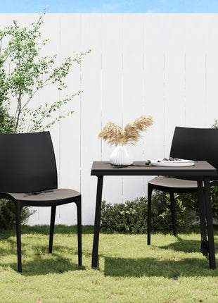 Tuinstoelen 2 st 50x46x80 cm polypropeen antracietkleurig