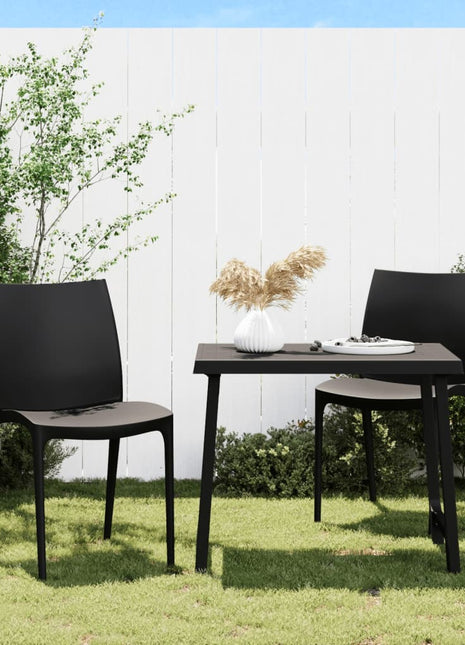 Tuinstoelen 2 st 50x46x80 cm polypropeen antracietkleurig