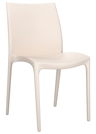 Tuinstoelen 2 st 50x46x80 cm polypropeen crèmekleurig