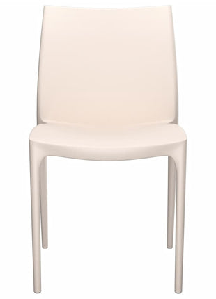 Tuinstoelen 2 st 50x46x80 cm polypropeen crèmekleurig