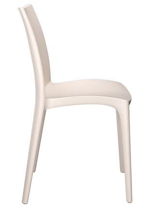 Tuinstoelen 2 st 50x46x80 cm polypropeen crèmekleurig