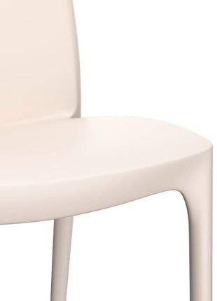 Tuinstoelen 2 st 50x46x80 cm polypropeen crèmekleurig