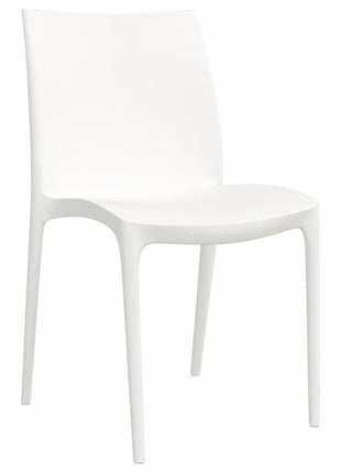 Tuinstoelen 2 st 50x46x80 cm polypropeen wit