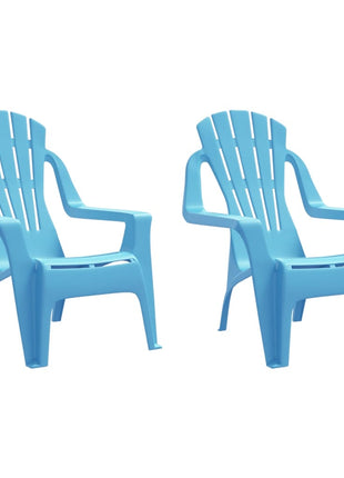 Kindertuinstoelen 2 st hout-look 37x34x44 cm polypropeen blauw