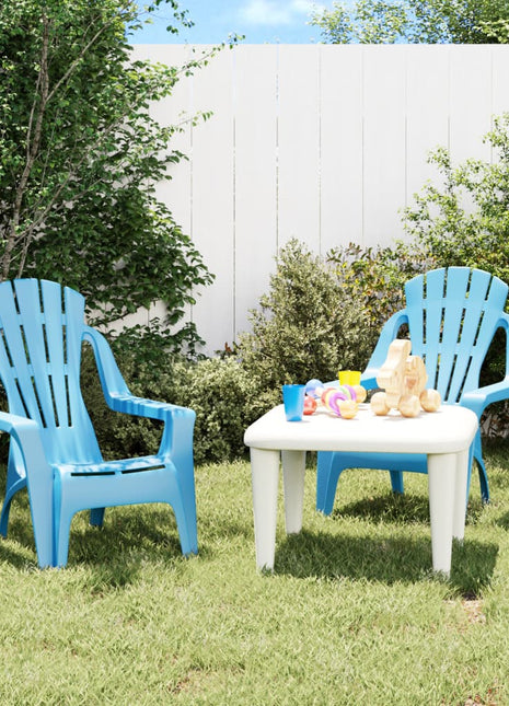 Kindertuinstoelen 2 st hout-look 37x34x44 cm polypropeen blauw