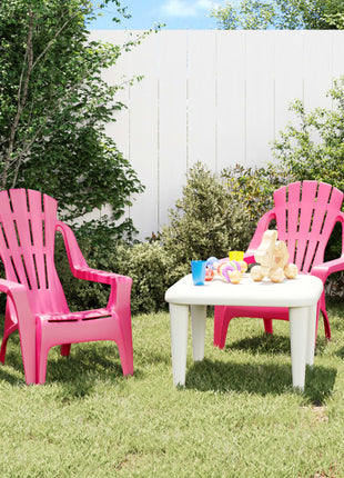Kindertuinstoelen 2 st hout-look 37x34x44 cm polypropeen roze