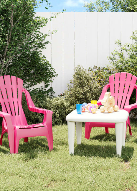 Kindertuinstoelen 2 st hout-look 37x34x44 cm polypropeen roze