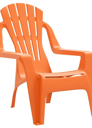 Kindertuinstoelen 2 st hout-look 37x34x44 cm polypropeen oranje