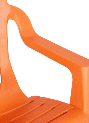 Kindertuinstoelen 2 st hout-look 37x34x44 cm polypropeen oranje