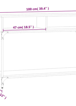 Wandtafel 100X30,5X75 Cm Bewerkt Hout