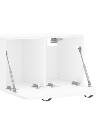 Wandkast 60X36,5X35 Cm Bewerkt Hout Wit