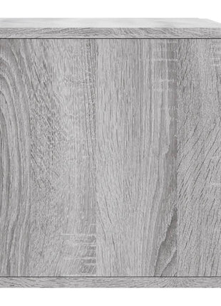 Wandkast 60X36,5X35 Cm Bewerkt Hout Eikenkleurig Grijs Sonoma