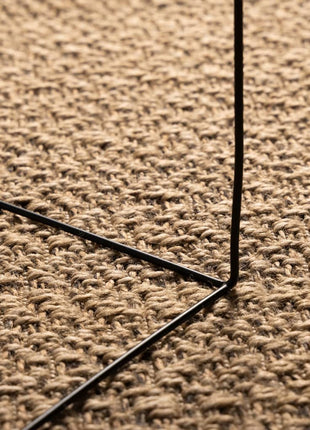 Vloerkleed ZIZUR binnen en buiten 80x150 cm jute look