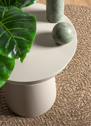 Vloerkleed ZIZUR binnen en buiten 90 cm jute look