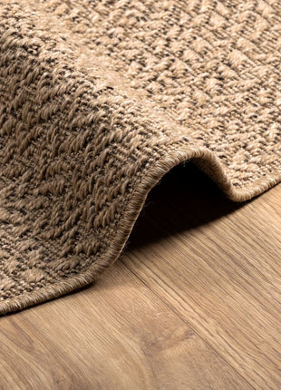 Vloerkleed ZIZUR binnen en buiten 90 cm jute look