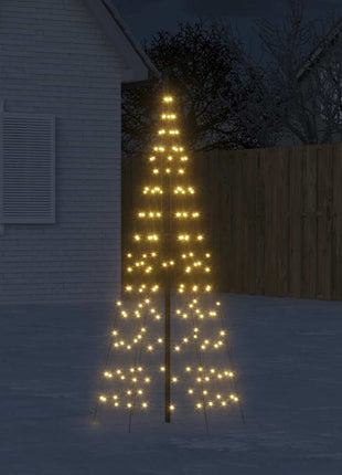 Led-Kerstboom Aan Vlaggenmast 200 Led's Warm Wit Warmwit