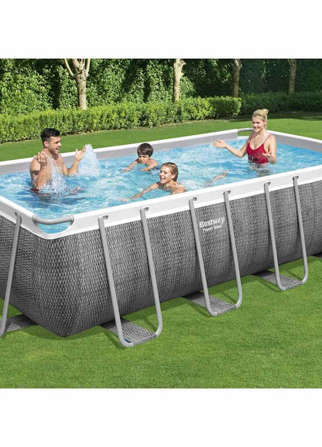 Power Steel Zwembadset rechthoekig 488x244x122 cm