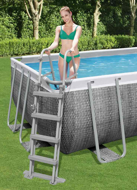 Flowclear Zwembadladder met 4 treden 122 cm