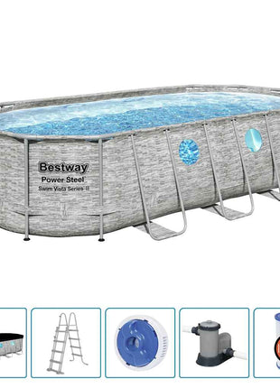 Power Steel Zwembadset Swim Vista Series 549x274x122 cm
