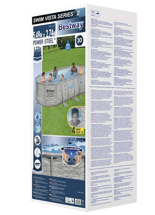 Power Steel Zwembadset Swim Vista Series 549x274x122 cm