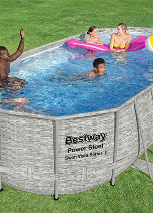 Power Steel Zwembadset Swim Vista Series 549x274x122 cm
