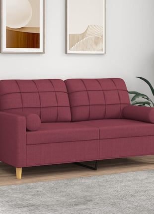Tweezitsbank Met Sierkussens Stof