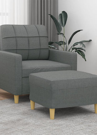 Fauteuil Met Voetenbank 60 Cm Stof