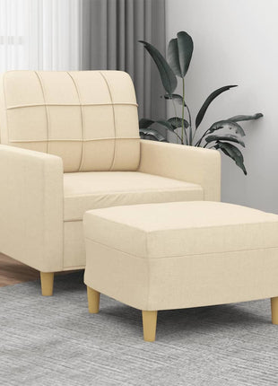Fauteuil Met Voetenbank 60 Cm Stof