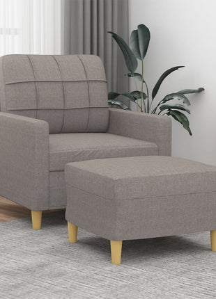 Fauteuil Met Voetenbank 60 Cm Stof