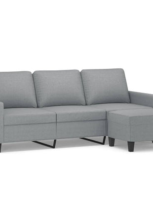 Driezitsbank Met Voetenbank 180 Cm Stof