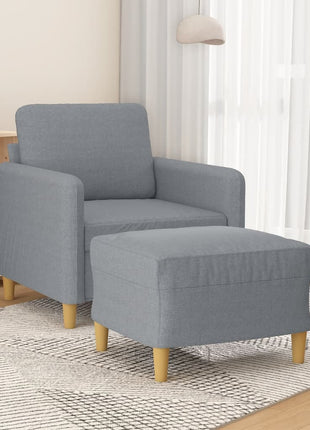 Fauteuil Met Voetenbank 60 Cm Stof